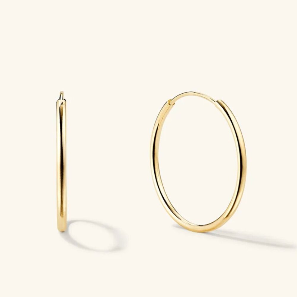 Mejuri 14k Gold Hoops